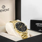 Herrenuhr Giewont Chronograph Saphir Gold Schwarz GW6310-B4