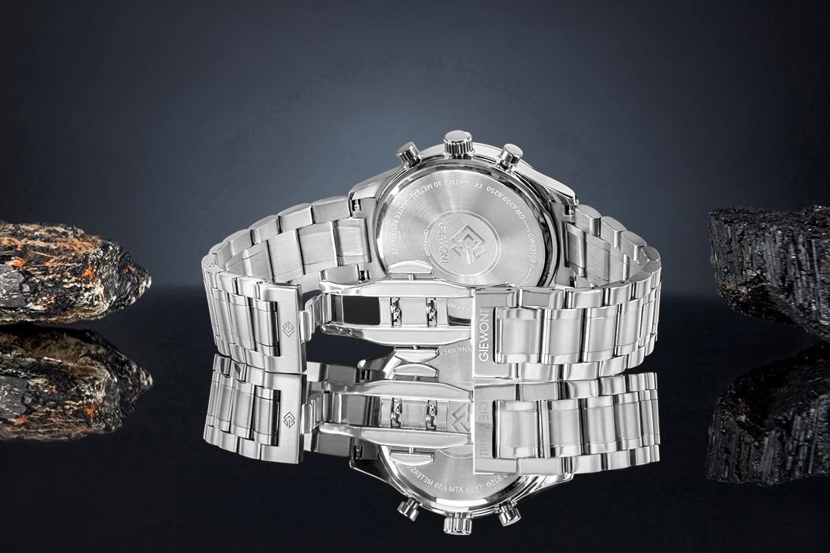 Giewont Men's Chronograph Sapphire Watch Silver GW6310-B2