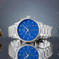 Zegarek Męski Giewont Chronograph Sapphire Srebrno Niebieski GW6310-B3