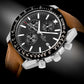 Herrenuhr Giewont Chronograph Saphir Braun-Schwarz GW8720-A1