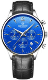 Zegarek Męski Giewont Chronograph Sapphire Czarno Niebieski GW6310-A3