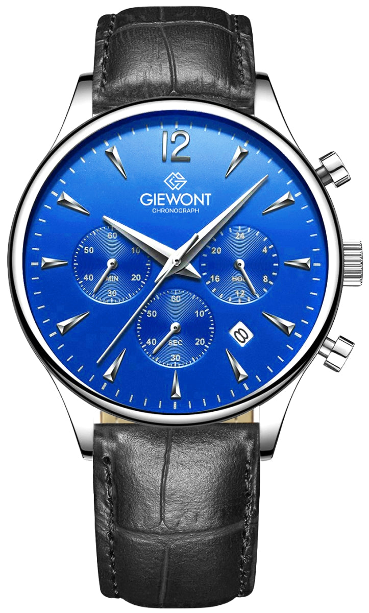 Herrenuhr Giewont Chronograph Saphir Schwarz-Blau GW6310-A3