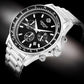 Zegarek Męski Giewont Chronograph Sapphire Srebrno Czarny GW3520-B2