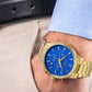 Zegarek Męski Giewont Chronograph Sapphire Złoto Niebieski GW6310-B5