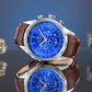 Zegarek Męski Giewont Chronograph Sapphire Srebrno Niebieski GW7650-A5