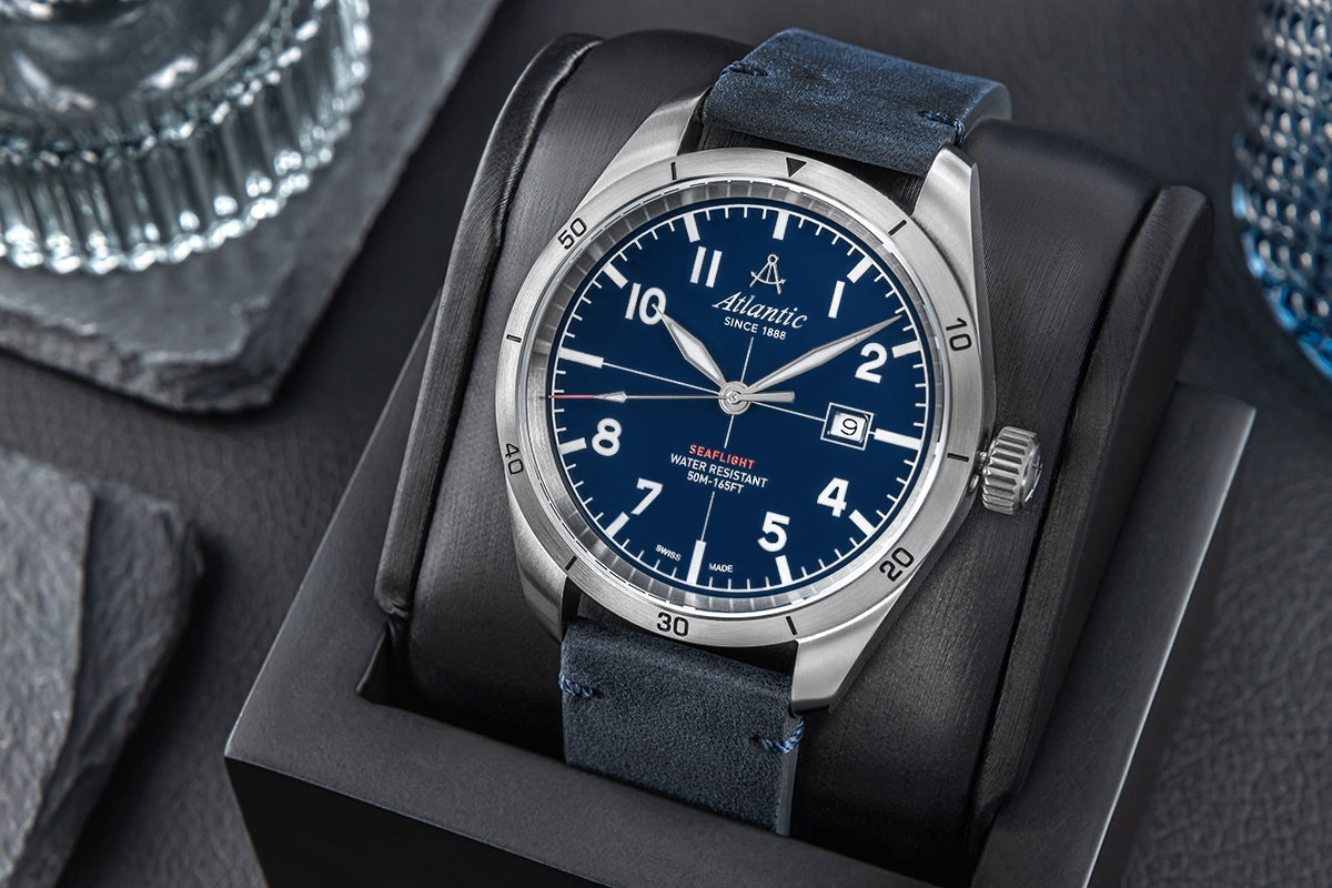 Herrenuhr Atlantic Seaflight 70351.41.55 + BOX