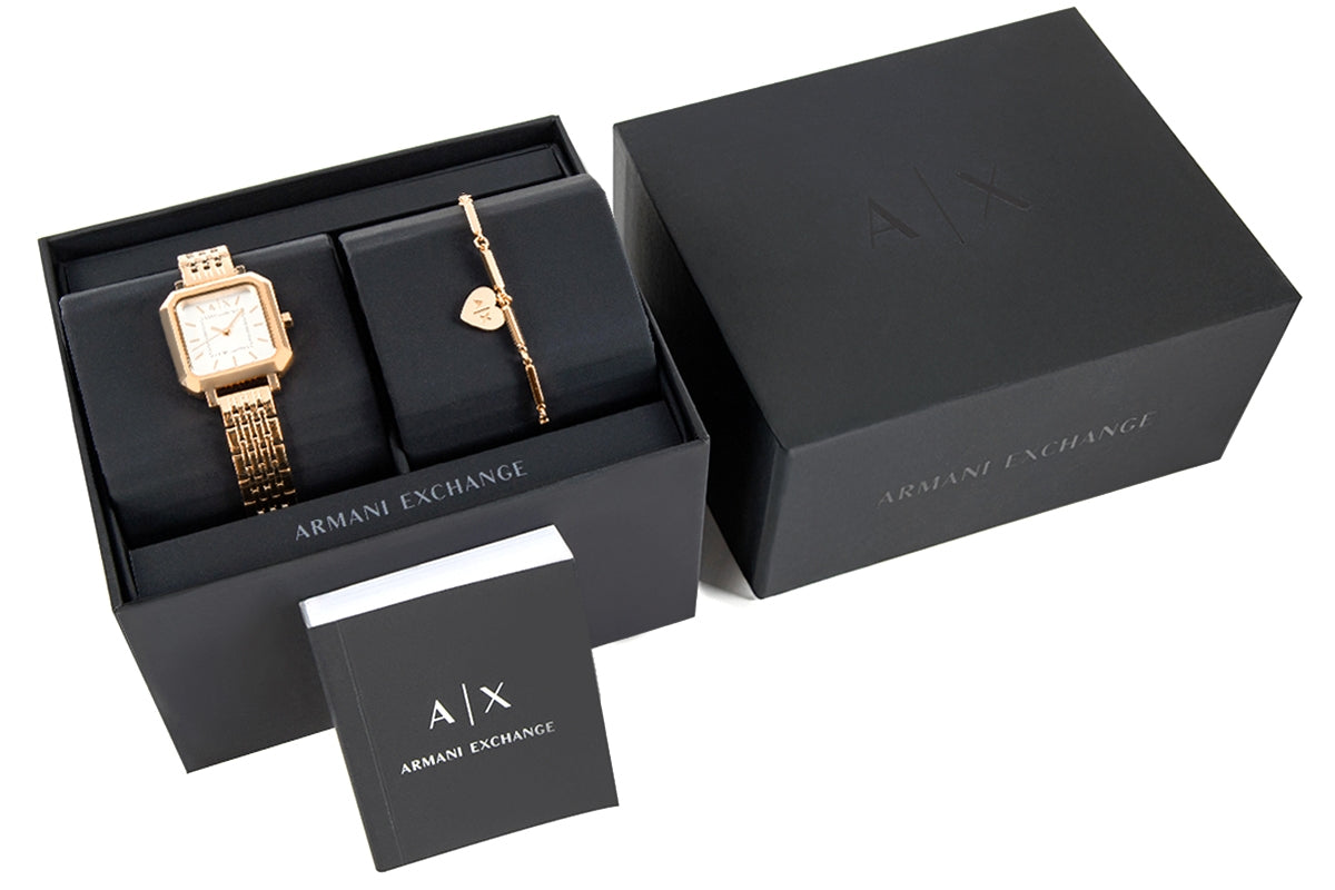 Zegarek Damski + Bransoletka ARMANI EXCHANGE AX7164SET + BOX
