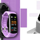 Smartwatch GIEWONT Czarno Jasnofioletowy 2 Paski GW200-8