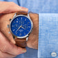Herrenuhr Giewont Chronograph Saphir Braun-Blau GW6310-A5
