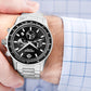 Zegarek Męski Giewont Chronograph Sapphire Srebrno Czarny GW3520-B2
