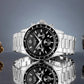 Zegarek Męski Giewont Chronograph Sapphire Srebrno Czarny GW3520-B2