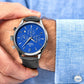 Herrenuhr Giewont Chronograph Saphir Schwarz-Blau GW6310-A3