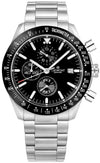 Zegarek Męski Giewont Chronograph Sapphire Srebrno Czarny GW8720-B2