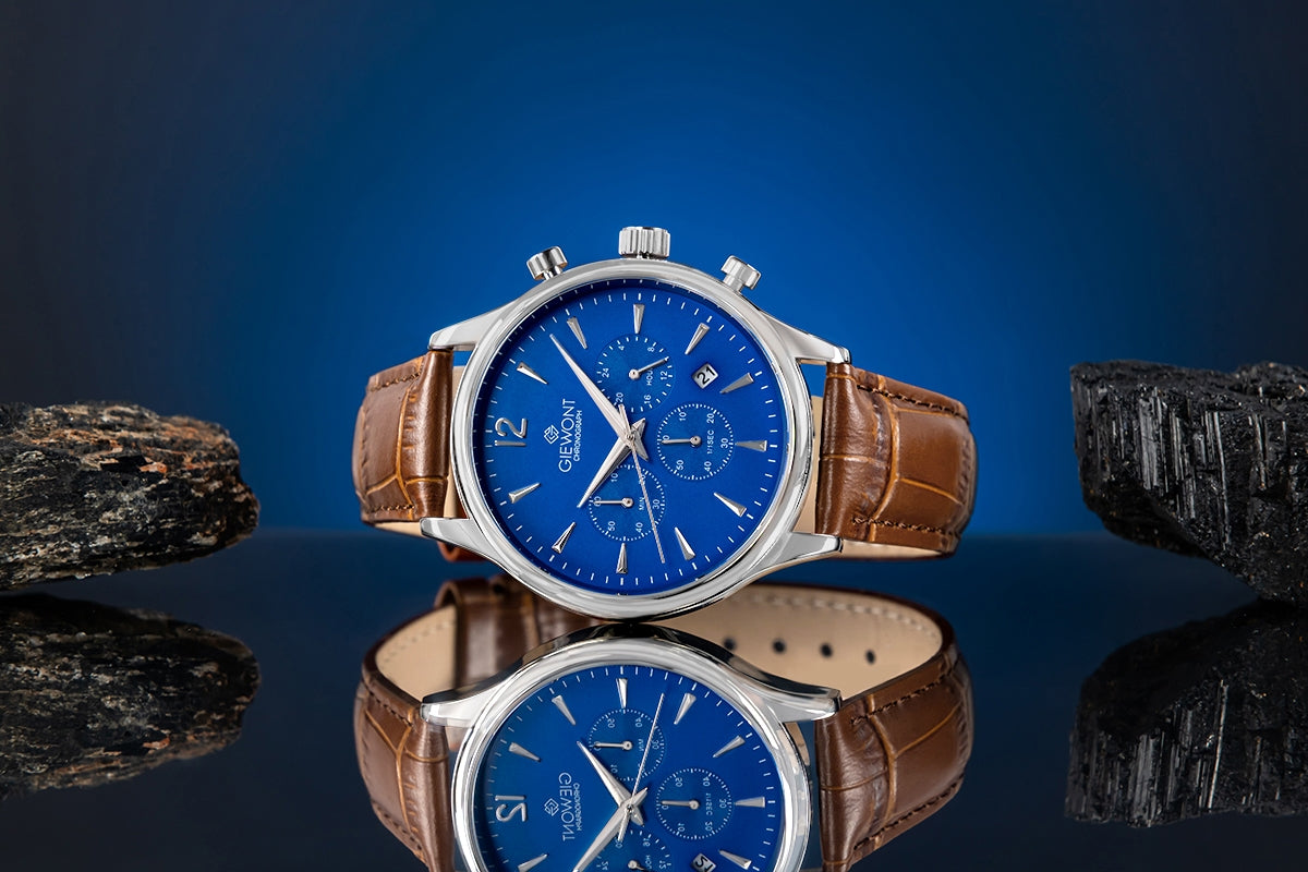 Herrenuhr Giewont Chronograph Saphir Braun-Blau GW6310-A5
