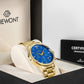 Zegarek Męski Giewont Chronograph Sapphire Złoto Niebieski GW6310-B5