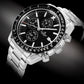 Zegarek Męski Giewont Chronograph Sapphire Srebrno Czarny GW8720-B2