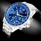 Zegarek Męski Giewont Chronograph Sapphire Srebrno Niebieski GW3520-B3
