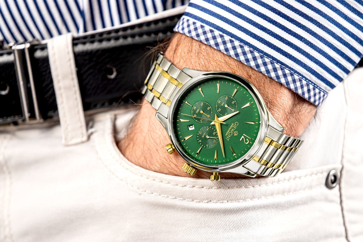 Herrenuhr Giewont Chronograph Saphir Grün GW6310-B6