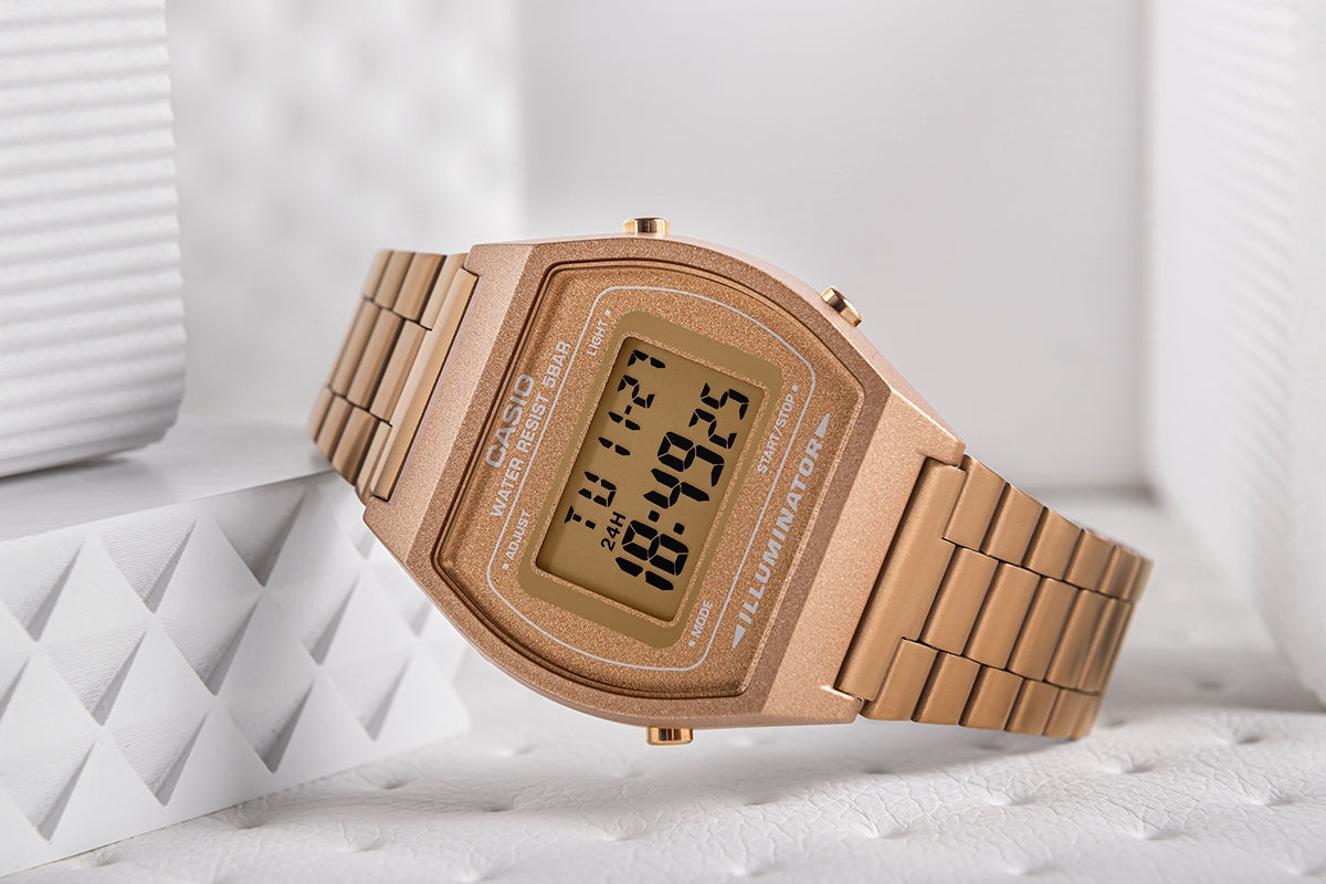 Vintage Damenarmbanduhr CASIO B640WC-5ADF + Box