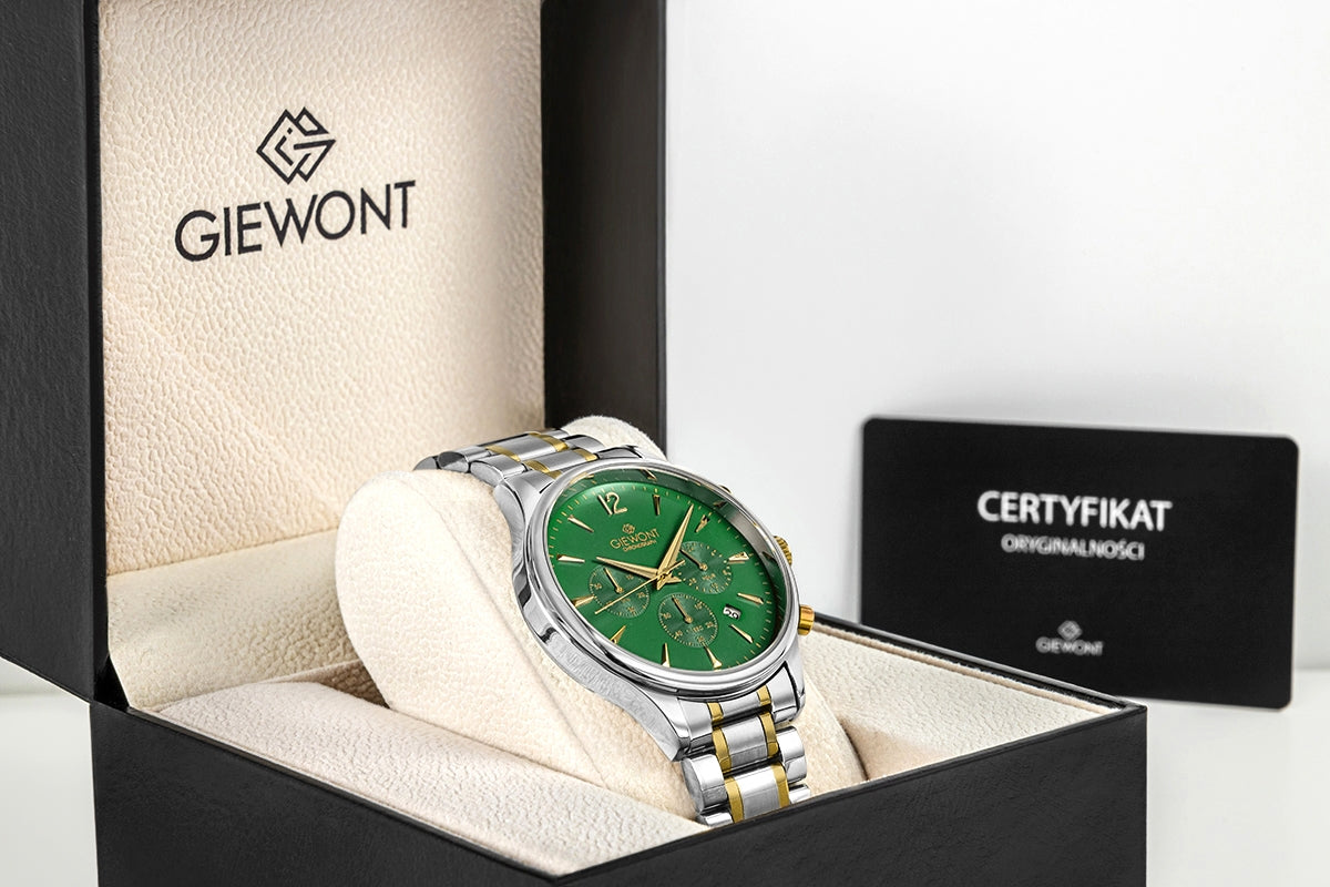 Herrenuhr Giewont Chronograph Saphir Grün GW6310-B6