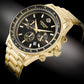Herrenuhr Giewont Chronograph Saphir Gold Schwarz GW3520-B4