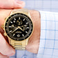 Herrenuhr Giewont Chronograph Saphir Gold Schwarz GW3520-B4