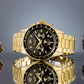 Herrenuhr Giewont Chronograph Saphir Gold Schwarz GW3520-B4