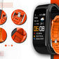 Smartwatch GIEWONT Czarno Pomarańczowy 2 Paski GW200-9