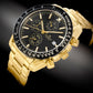 Herrenuhr Giewont Chronograph Saphir Gold Schwarz GW8720-B4