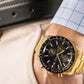 Herrenuhr Giewont Chronograph Saphir Gold Schwarz GW8720-B4