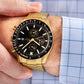 Herrenuhr Giewont Chronograph Saphir Gold Schwarz GW8720-B4