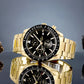 Herrenuhr Giewont Chronograph Saphir Gold Schwarz GW8720-B4
