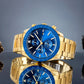 Herrenuhr Giewont Chronograph Saphir Gold Blau GW8720-B6