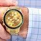 Herrenuhr Giewont Chronograph Saphir Gold Grün GW3520-B6