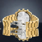 Herrenuhr Giewont Chronograph Saphir Gold Blau GW8720-B6