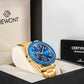 Herrenuhr Giewont Chronograph Saphir Gold Blau GW8720-B6