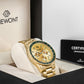Herrenuhr Giewont Chronograph Saphir Gold Grün GW3520-B6